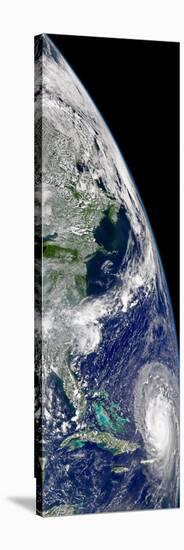 View of Hurricane Frances On a Partial View of Earth-Stocktrek Images-Stretched Canvas