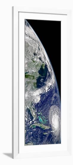 View of Hurricane Frances On a Partial View of Earth-Stocktrek Images-Framed Photographic Print