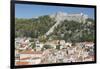 View of Hvar Main Square overlooked by Spanish Fortress, Hvar, Hvar Island, Dalmatia, Croatia-Frank Fell-Framed Photographic Print