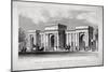View of Hyde Park Corner, London, 1828-W Wallis-Mounted Giclee Print