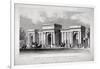 View of Hyde Park Corner, London, 1828-W Wallis-Framed Giclee Print