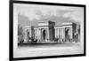 View of Hyde Park Corner, London, 1828-W Wallis-Framed Giclee Print