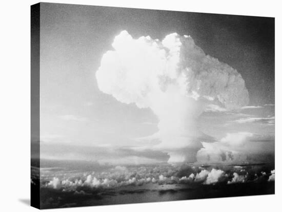 View of Hydrogen Bomb Mushroom Cloud Rising-null-Stretched Canvas