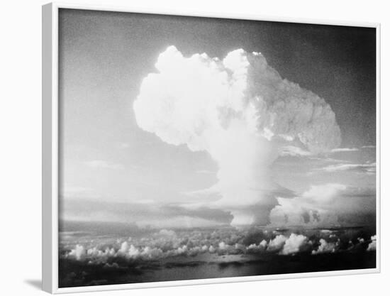 View of Hydrogen Bomb Mushroom Cloud Rising-null-Framed Photographic Print