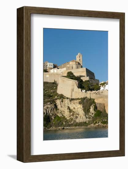 View of Ibiza Old Town and Dalt Vila, Ibiza, Balearic Islands, Spain, Mediterranean, Europe-Emanuele Ciccomartino-Framed Photographic Print