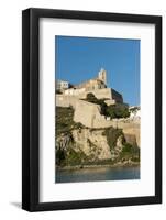 View of Ibiza Old Town and Dalt Vila, Ibiza, Balearic Islands, Spain, Mediterranean, Europe-Emanuele Ciccomartino-Framed Photographic Print