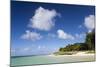 View of Idyllic Belle Mare Beach Showing Blue Sky-Lee Frost-Mounted Photographic Print