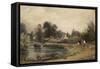View of Iffley from the River, 1841-Peter De Wint-Framed Stretched Canvas