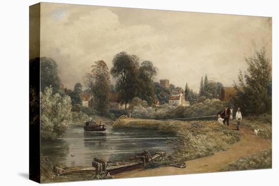 View of Iffley from the River, 1841-Peter De Wint-Stretched Canvas