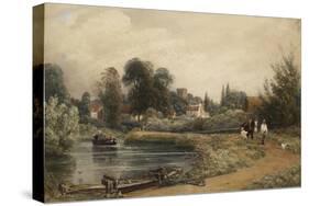View of Iffley from the River, 1841-Peter De Wint-Stretched Canvas