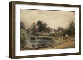 View of Iffley from the River, 1841-Peter De Wint-Framed Giclee Print