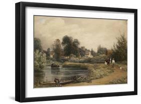 View of Iffley from the River, 1841-Peter De Wint-Framed Giclee Print