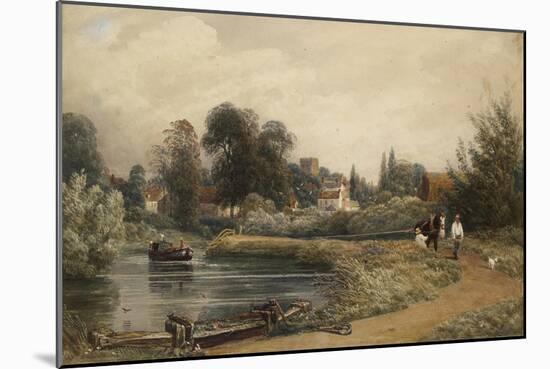 View of Iffley from the River, 1841-Peter De Wint-Mounted Giclee Print