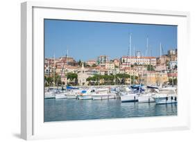 View of Imperia Harbour, Imperia, Liguria, Italy, Europe-Frank Fell-Framed Photographic Print