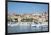 View of Imperia Harbour, Imperia, Liguria, Italy, Europe-Frank Fell-Framed Photographic Print