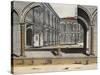 View of Inner Courtyard of Old University in Bologna, Joan Blaeu, Italy, 17th Century-null-Stretched Canvas