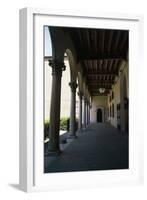 View of Inner Courtyard of Palazzo Dei Diamanti-null-Framed Giclee Print