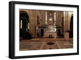 View of Interior of Basilica of St Theresa of Child Jesus, Anzio, Lazio, Italy-null-Framed Giclee Print