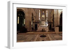 View of Interior of Basilica of St Theresa of Child Jesus, Anzio, Lazio, Italy-null-Framed Giclee Print