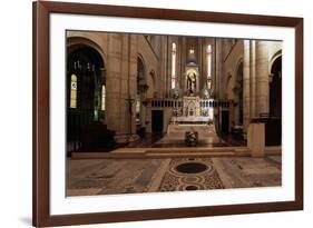 View of Interior of Basilica of St Theresa of Child Jesus, Anzio, Lazio, Italy-null-Framed Giclee Print