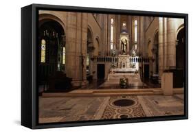 View of Interior of Basilica of St Theresa of Child Jesus, Anzio, Lazio, Italy-null-Framed Stretched Canvas