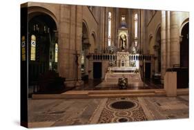 View of Interior of Basilica of St Theresa of Child Jesus, Anzio, Lazio, Italy-null-Stretched Canvas