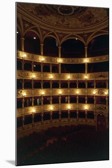 View of Interior of Giuseppe Verdi Theatre-null-Mounted Giclee Print