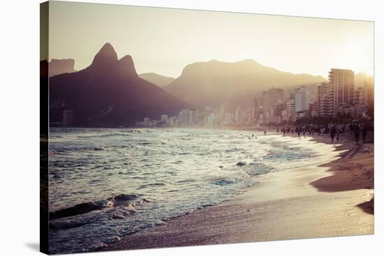 View Of Ipanema Beach In The Evening, Brazil-Mariusz Prusaczyk-Stretched Canvas