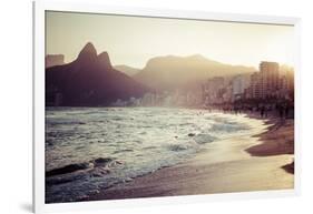 View Of Ipanema Beach In The Evening, Brazil-Mariusz Prusaczyk-Framed Art Print