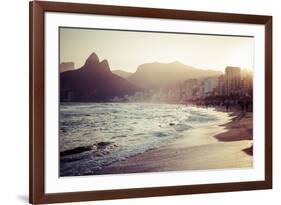 View Of Ipanema Beach In The Evening, Brazil-Mariusz Prusaczyk-Framed Art Print