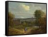 View of Ipswich from Christchurch Park-Thomas Gainsborough-Framed Stretched Canvas