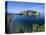 View of Island and Beach, Sveti Stefan, the Budva Riviera, Montenegro, Europe-Stuart Black-Stretched Canvas