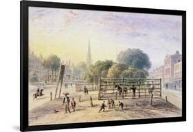 View of Islington Pound, 1850-Thomas Hosmer Shepherd-Framed Giclee Print