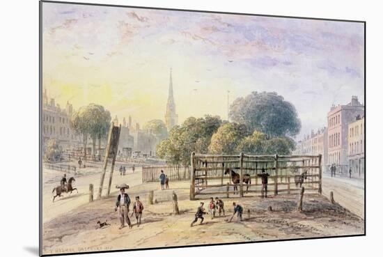 View of Islington Pound, 1850-Thomas Hosmer Shepherd-Mounted Giclee Print