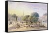 View of Islington Pound, 1850-Thomas Hosmer Shepherd-Framed Stretched Canvas