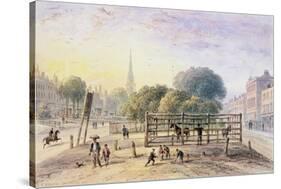 View of Islington Pound, 1850-Thomas Hosmer Shepherd-Stretched Canvas