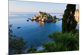 View of Isola Bella Island, Taormina, Sicily, Italy-Peter Adams-Mounted Photographic Print
