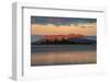 View of Isola di Tavolara at sunset from Olbia, Olbia, Sardinia, Italy, Mediterranean, Europe-Frank Fell-Framed Photographic Print