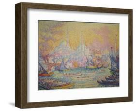 View of Istanbul, 1907-Paul Signac-Framed Giclee Print