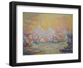 View of Istanbul, 1907-Paul Signac-Framed Giclee Print