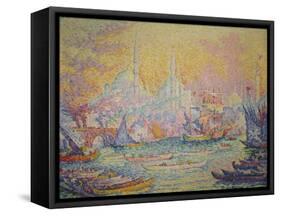View of Istanbul, 1907-Paul Signac-Framed Stretched Canvas