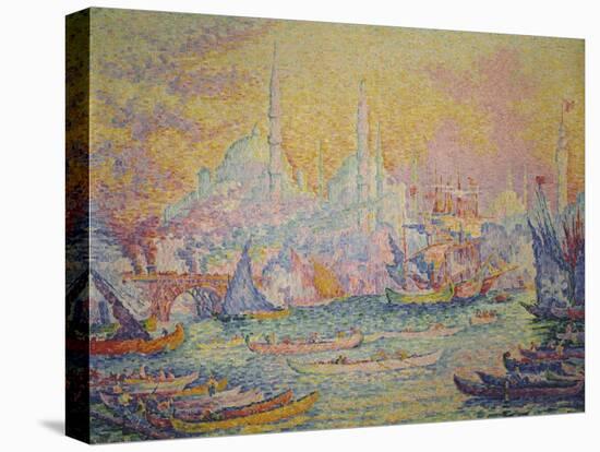 View of Istanbul, 1907-Paul Signac-Stretched Canvas