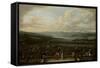 View of Istanbul from the Dutch Embassy at Pera, Jean Baptiste Vanmour-Jean Baptiste Vanmour-Framed Stretched Canvas
