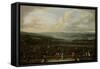 View of Istanbul from the Dutch Embassy at Pera, Jean Baptiste Vanmour-Jean Baptiste Vanmour-Framed Stretched Canvas