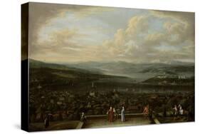 View of Istanbul from the Dutch Embassy at Pera, Jean Baptiste Vanmour-Jean Baptiste Vanmour-Stretched Canvas