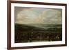 View of Istanbul from the Dutch Embassy at Pera, Jean Baptiste Vanmour-Jean Baptiste Vanmour-Framed Art Print