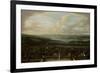 View of Istanbul from the Dutch Embassy at Pera, Jean Baptiste Vanmour-Jean Baptiste Vanmour-Framed Art Print