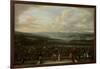 View of Istanbul from the Dutch Embassy at Pera, Jean Baptiste Vanmour-Jean Baptiste Vanmour-Framed Art Print