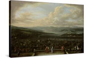 View of Istanbul from the Dutch Embassy at Pera, Jean Baptiste Vanmour-Jean Baptiste Vanmour-Stretched Canvas