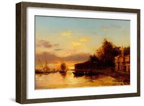 View of Istanbul, Second Half of the 19th C-Felix-Francois George Ziem-Framed Giclee Print